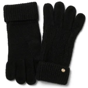 Alice Knitted Wool Gloves - Black by Failsworth