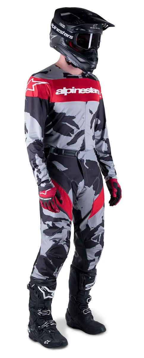 Alpinestars Racer Tactical Cast Gray Camo Mars Red Jersey