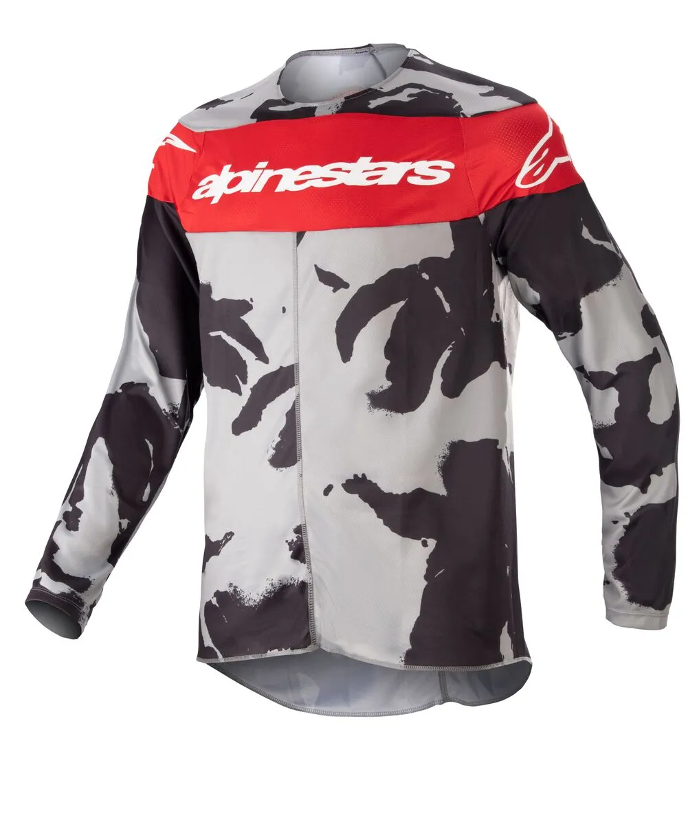 Alpinestars Youth Racer Tactical Cast Gray Camo Mars Red Jersey