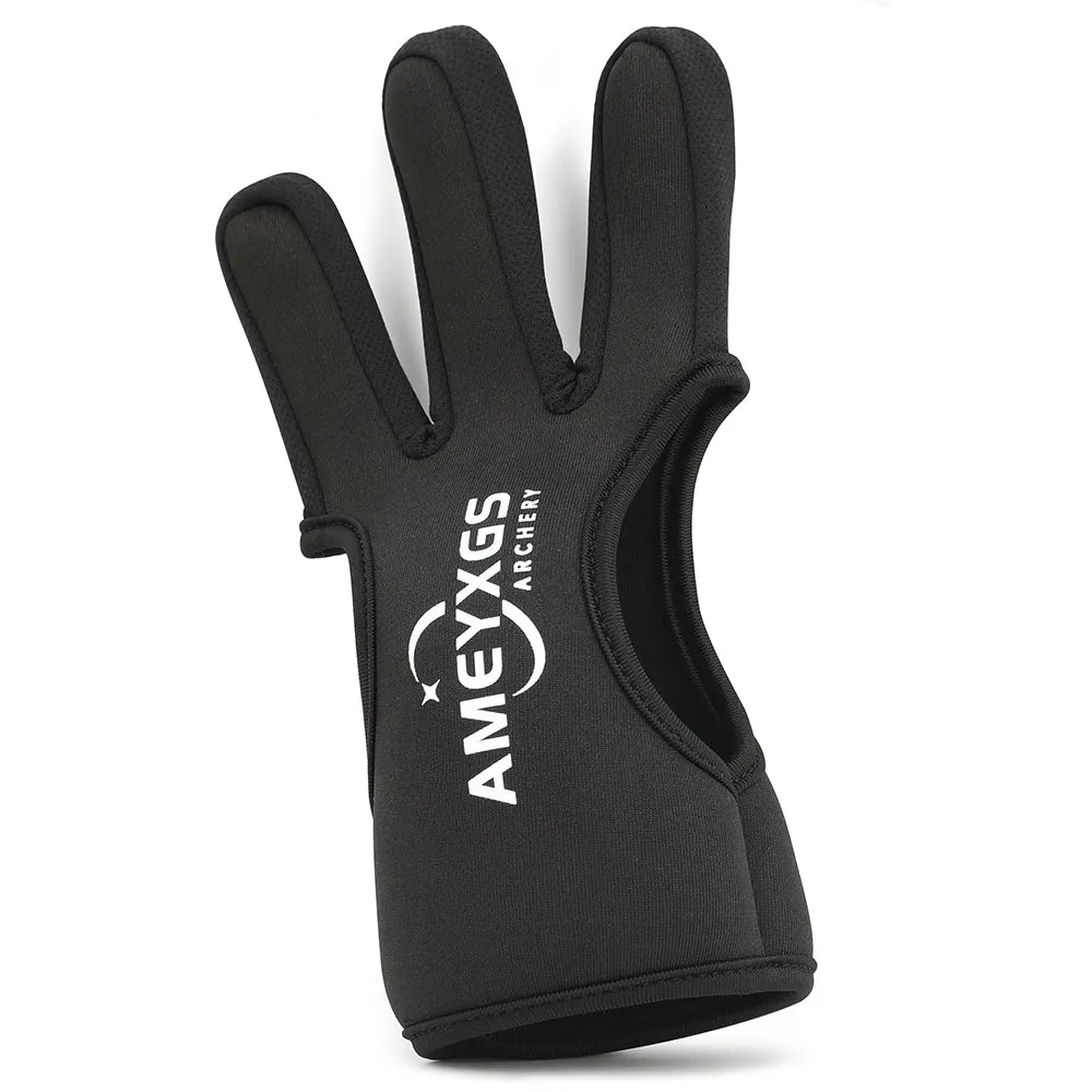 AMEYXGS Archery  Glove for Hunting Target Protect 3 Fingers