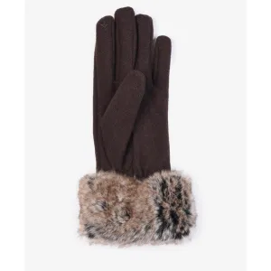 Barbour Burford Ladies Gloves - Brown