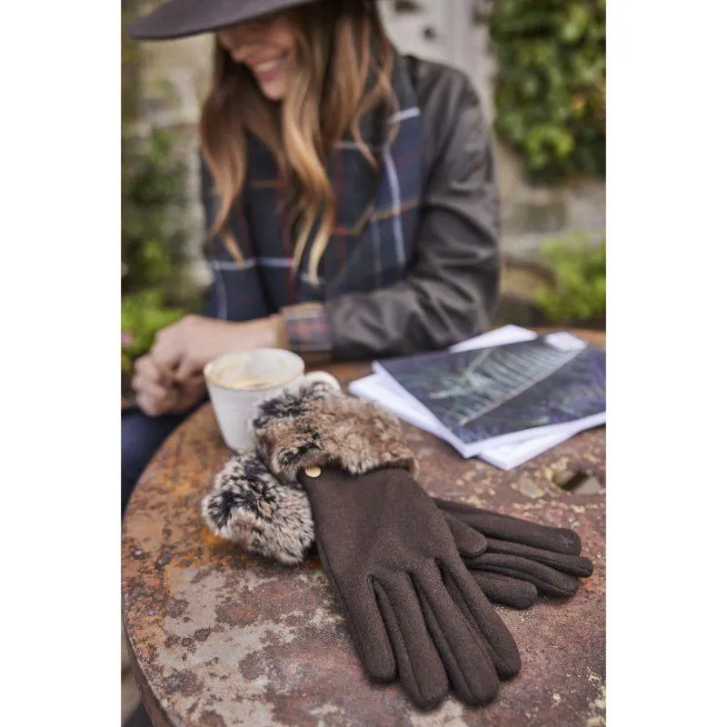 Barbour Burford Ladies Gloves - Brown