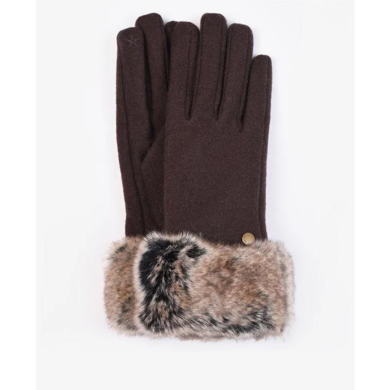 Barbour Burford Ladies Gloves - Brown