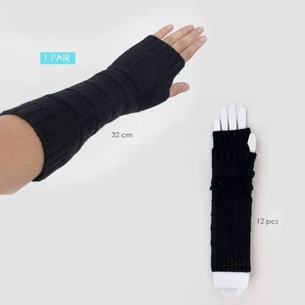 Black Knitted Arm Warmer 2001 (12 units)