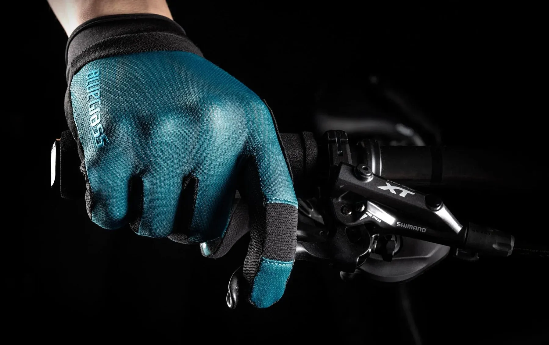 Bluegrass React MTB Cycling Gloves - XS - Black / Blue