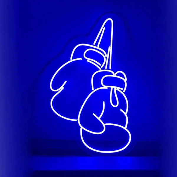 Boxing Gloves Neon Light Sign