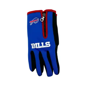 Buffalo Bills Royal Blue Waterproof Faux Fur Lined Gloves