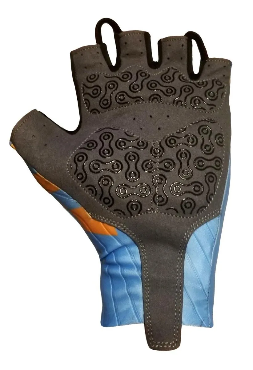 Classic Cycling Aero Gloves - Blue Orange