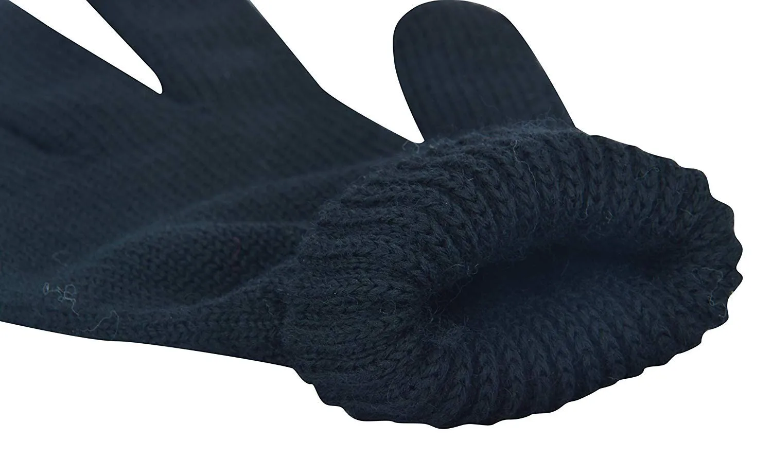 DIGITAL SHOPEE Winter Warm Men & Women Woolen Knitted Hand Gloves Free Size- (Charcoal Grey)