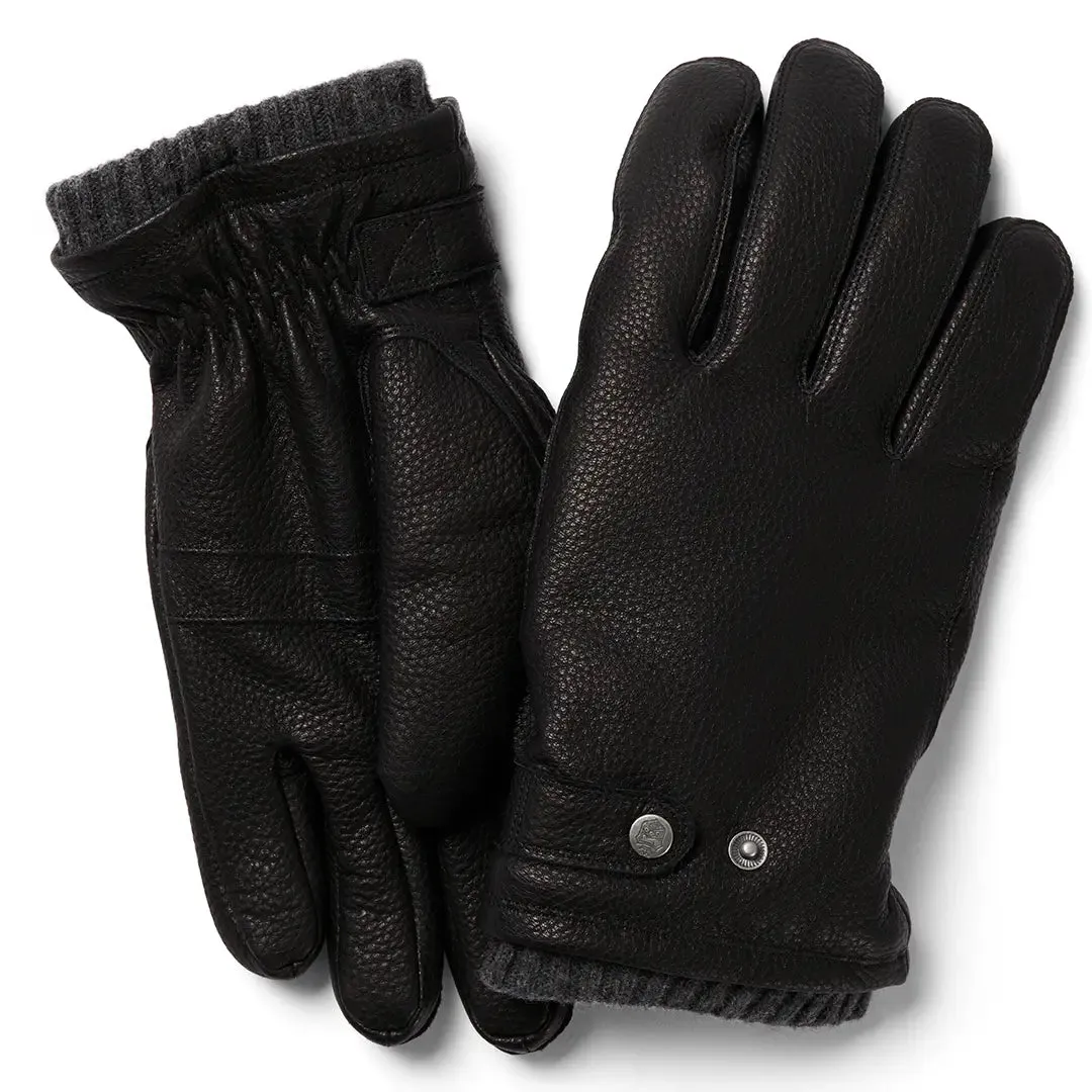 Dutton Deerskin Padded Gloves - Black by Failsworth