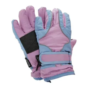 FLOSO Childrens/Kids Girls Heavy Duty Waterproof Padded Thermal Ski/Winter Gloves