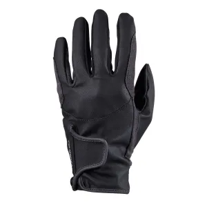 Fouganza riding gloves 500 for children, charcoal gray