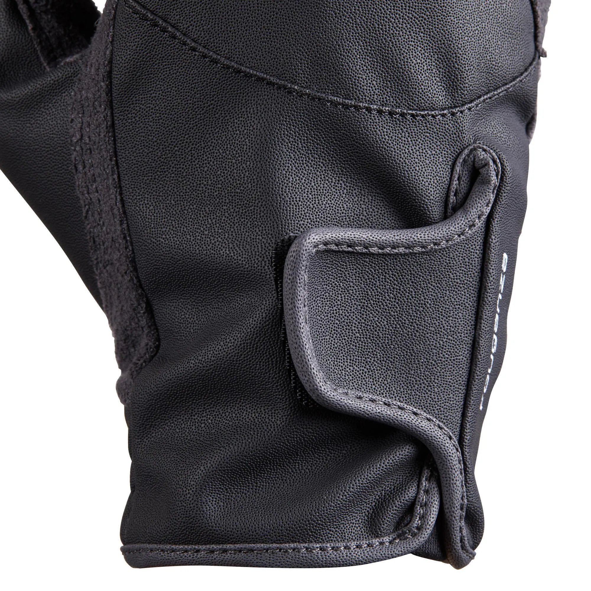 Fouganza riding gloves 500 for children, charcoal gray