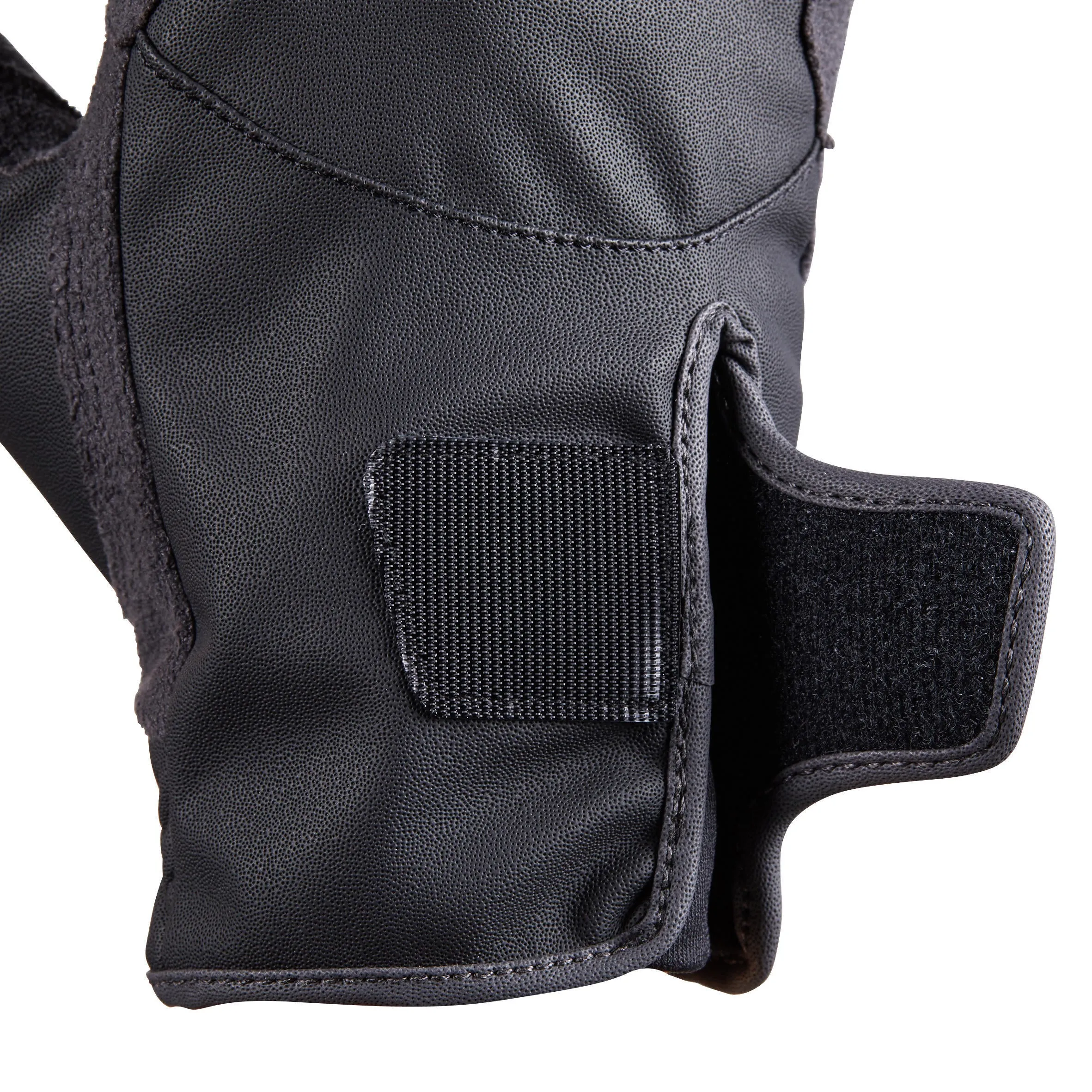 Fouganza riding gloves 500 for children, charcoal gray