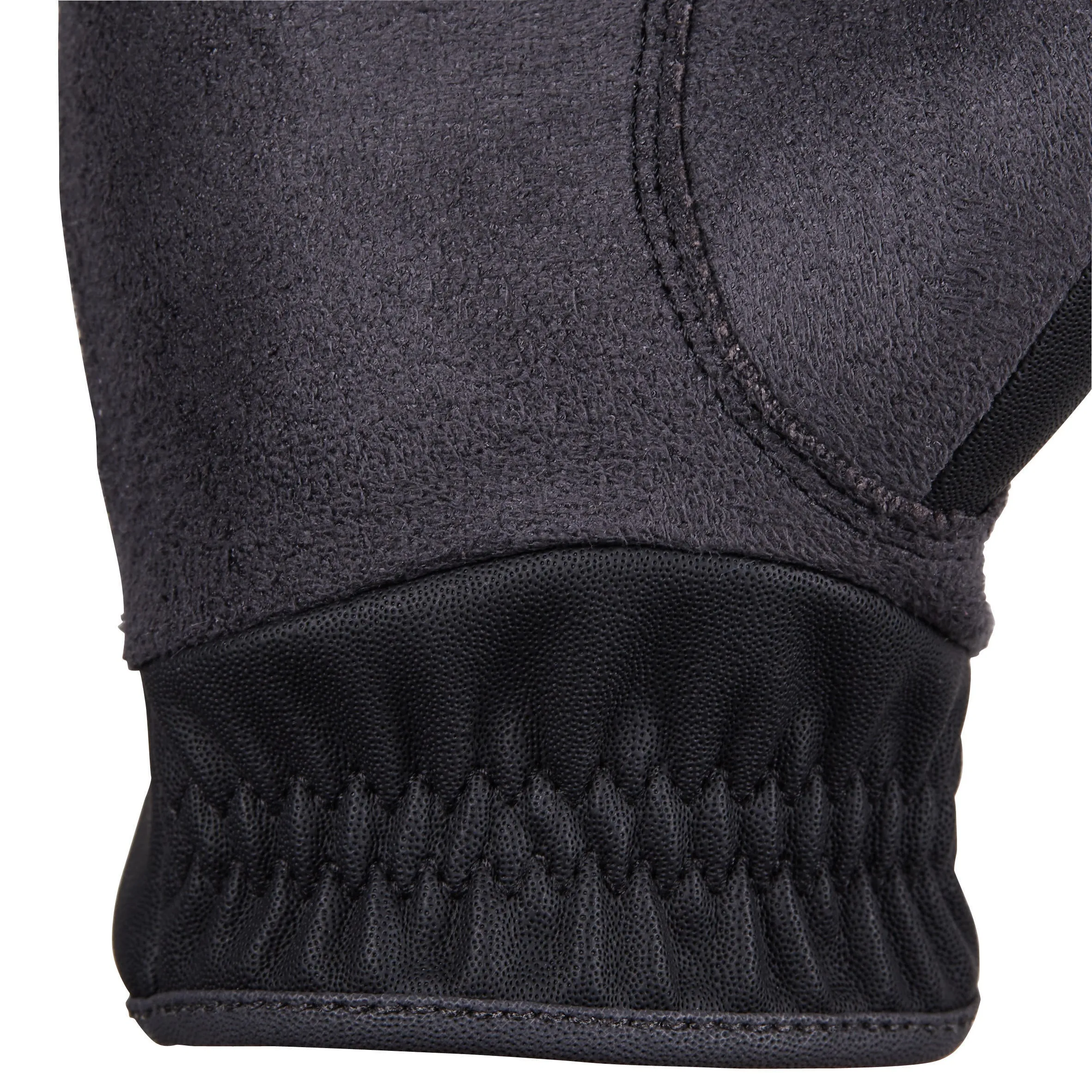 Fouganza riding gloves 500 for children, charcoal gray