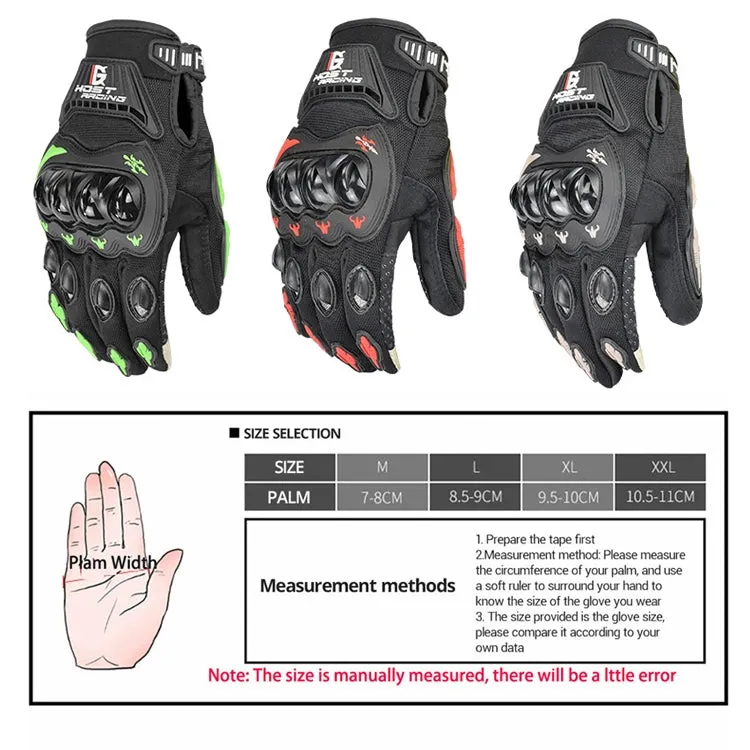 GHOST RACING GR-ST04 Motorcycle Gloves Anti-Fall Full Finger Riding Touch Gloves, Size: XL(Gray)