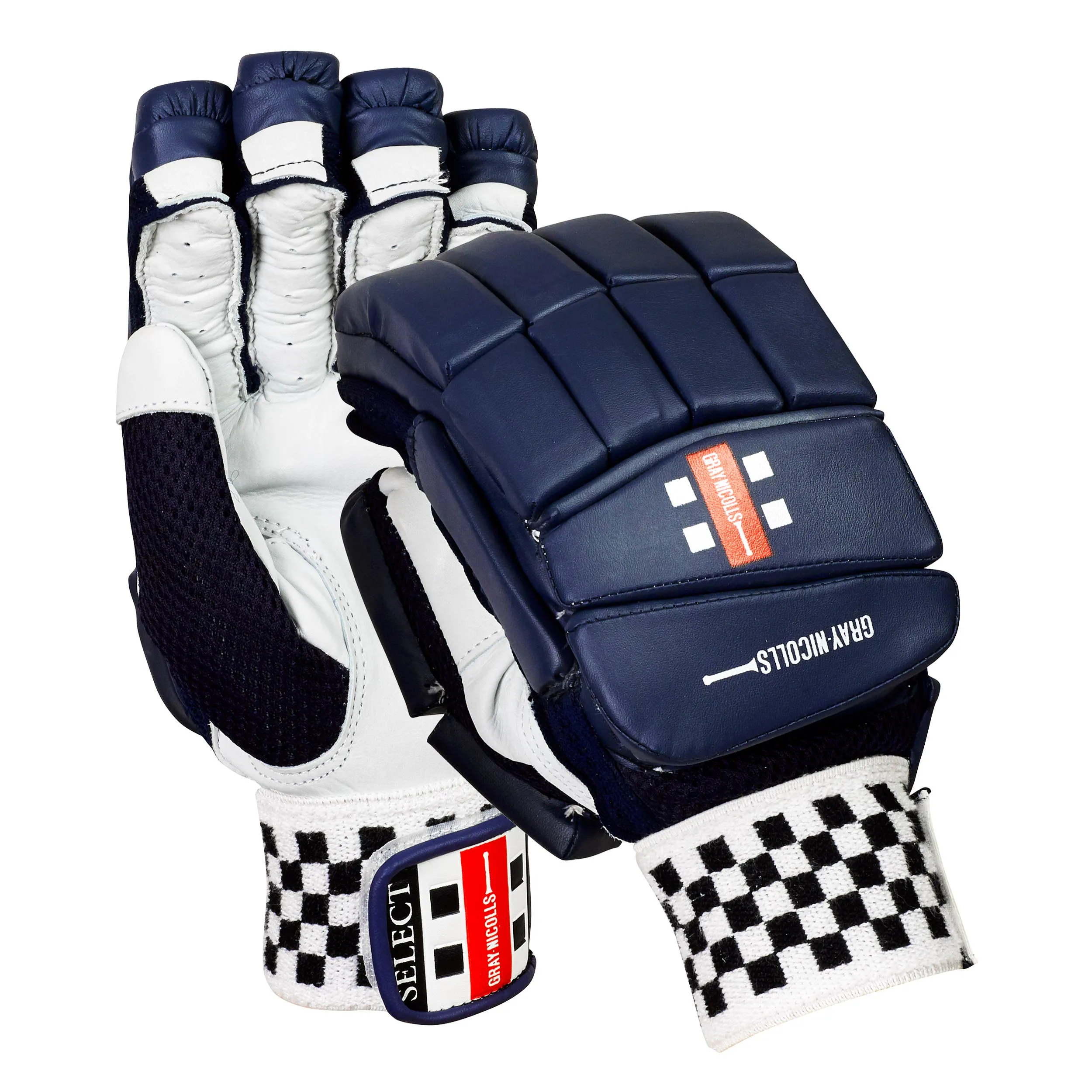 Gray Nicolls Select Cricket Batting Gloves - Senior Navy