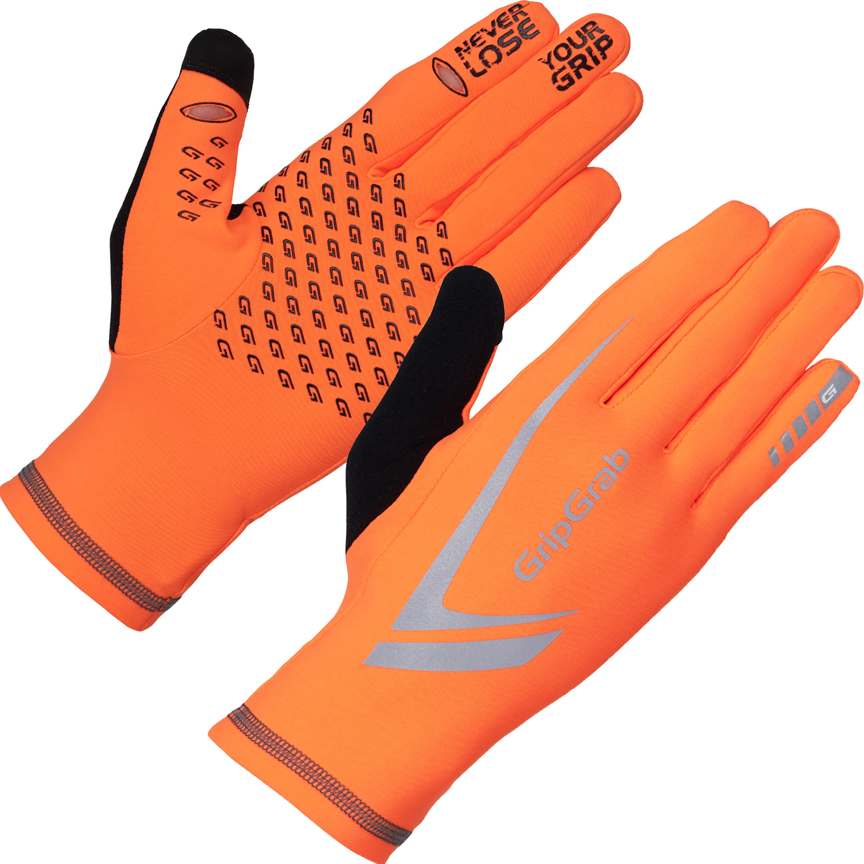 Gripgrab Running Expert Hi-Vis Touchscreen Winter Gloves Orange Hi-Vis | Buy Gripgrab Running Expert Hi-Vis Touchscreen Winter Gloves Orange Hi-Vis here | Outnorth