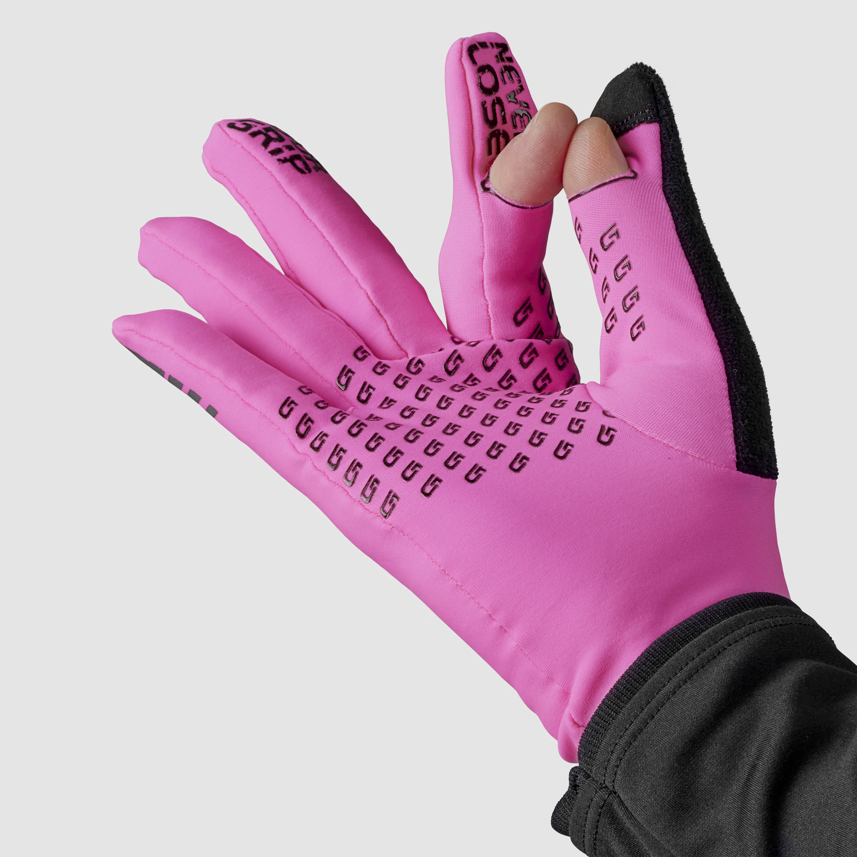 Gripgrab Running Expert Hi-Vis Touchscreen Winter Gloves Pink Hi-Vis | Buy Gripgrab Running Expert Hi-Vis Touchscreen Winter Gloves Pink Hi-Vis here | Outnorth