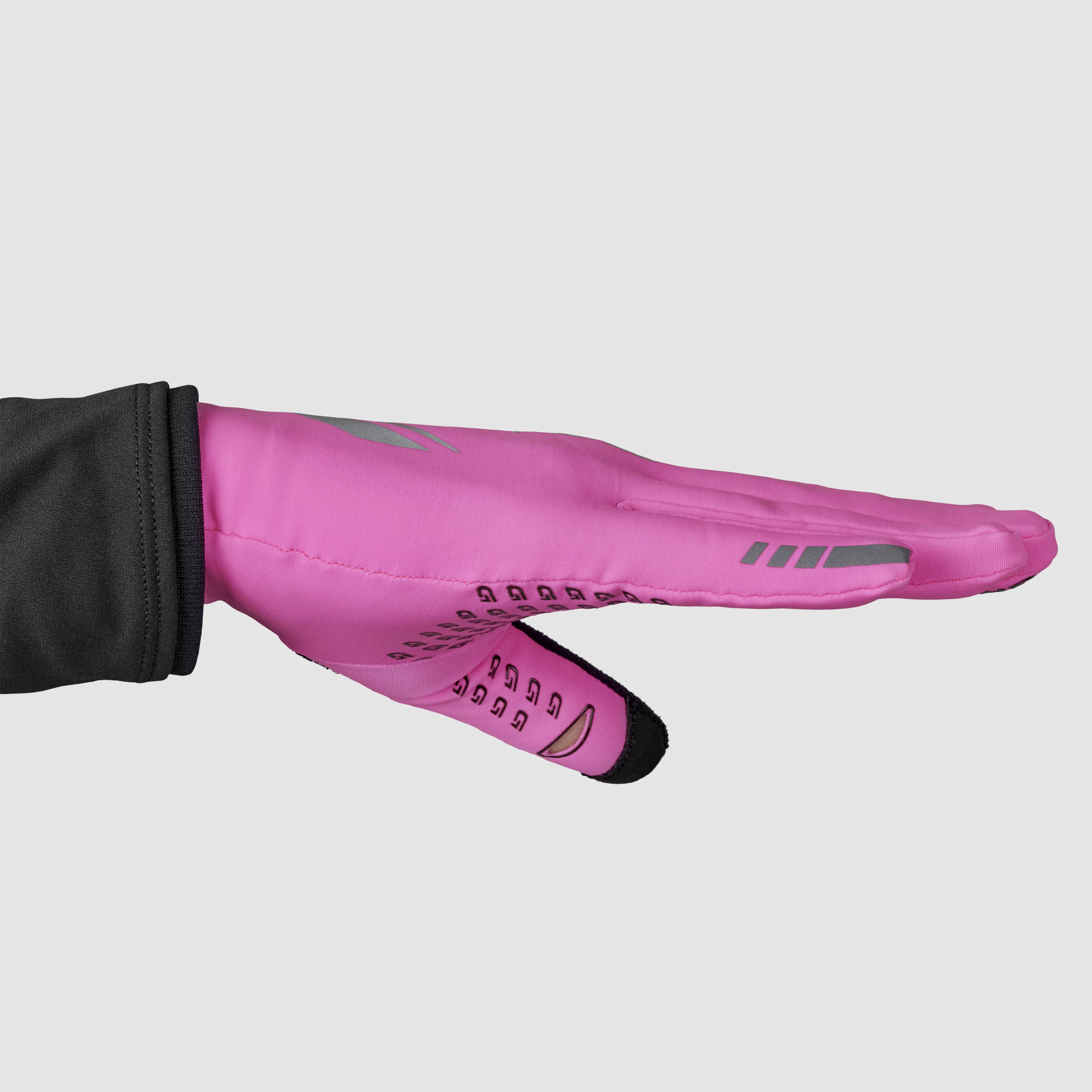 Gripgrab Running Expert Hi-Vis Touchscreen Winter Gloves Pink Hi-Vis | Buy Gripgrab Running Expert Hi-Vis Touchscreen Winter Gloves Pink Hi-Vis here | Outnorth