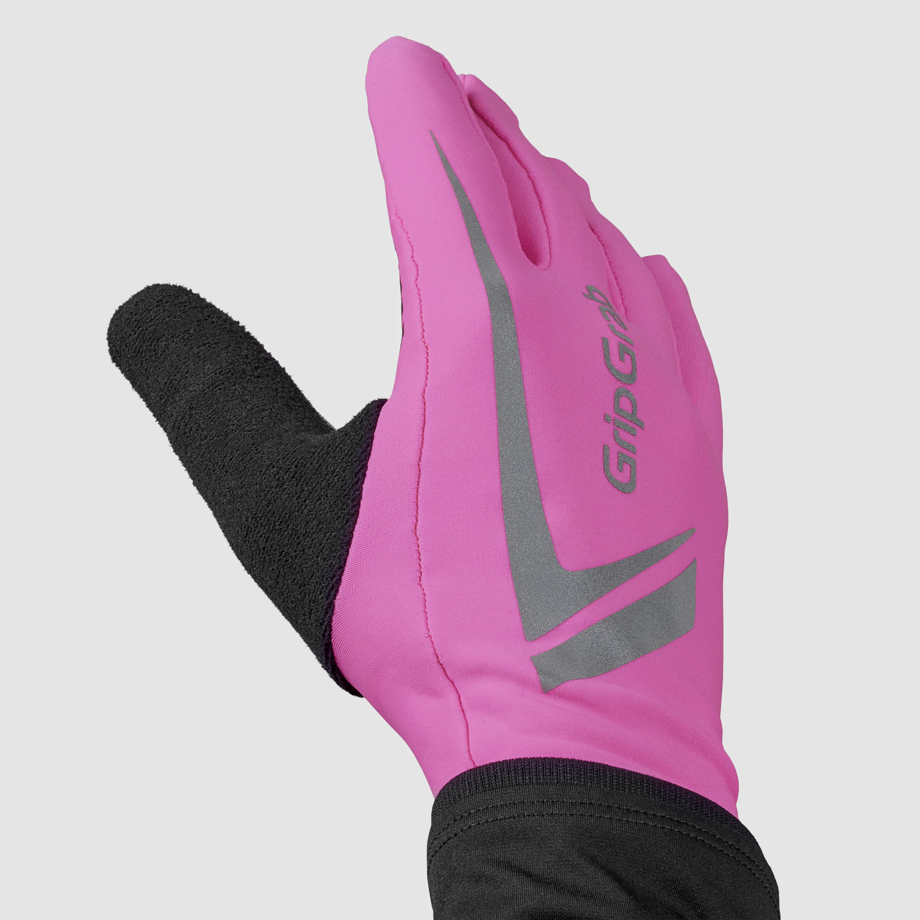 Gripgrab Running Expert Hi-Vis Touchscreen Winter Gloves Pink Hi-Vis | Buy Gripgrab Running Expert Hi-Vis Touchscreen Winter Gloves Pink Hi-Vis here | Outnorth