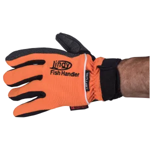 Lindy Fish Handling Single Glove Orange