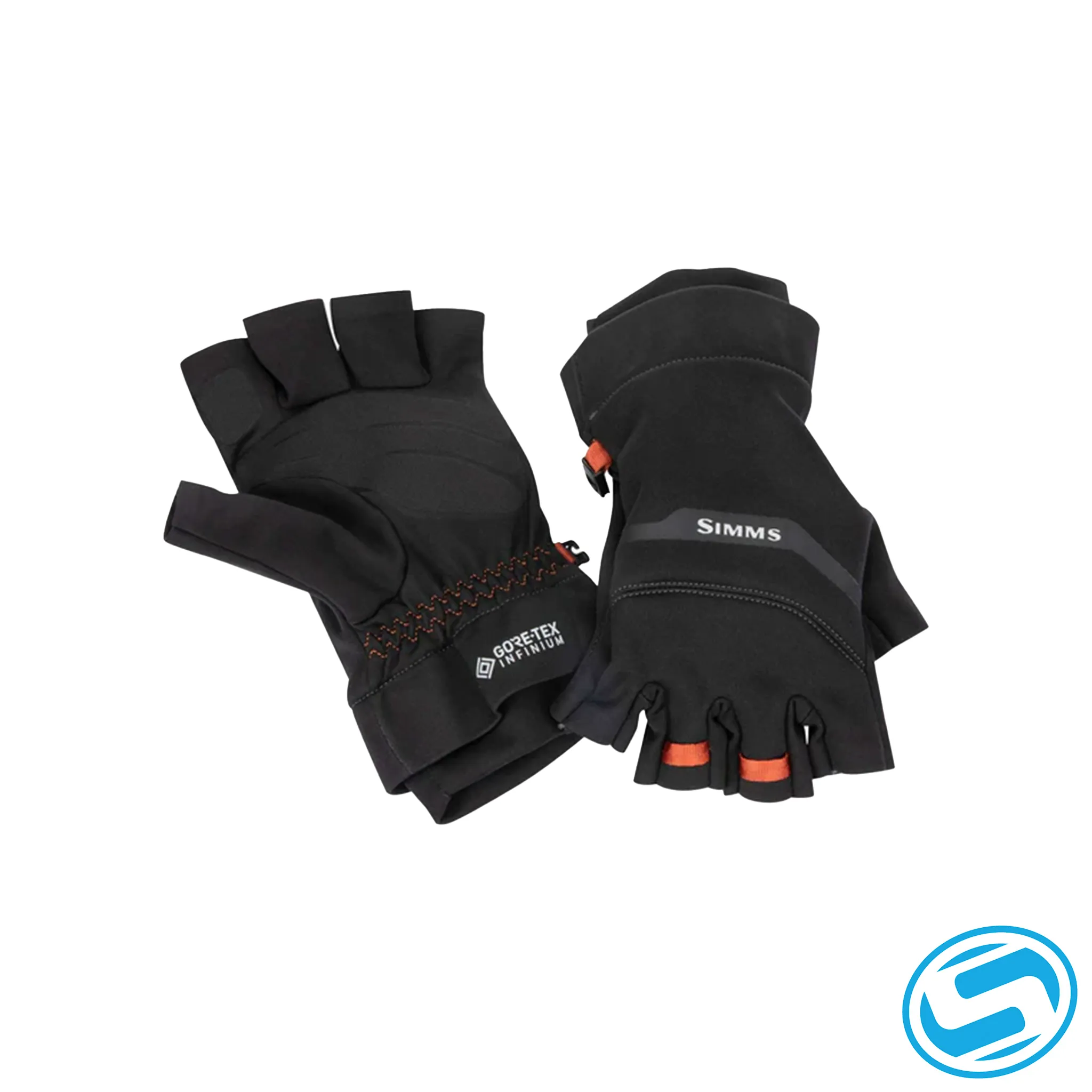 Men's Simms Gore-Tex Infinium Half-Finger Gloves