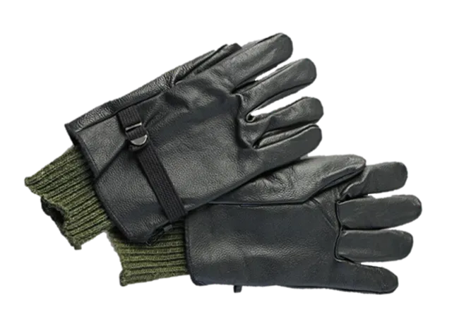 Military D3-A Leather Gloves w/ Liner