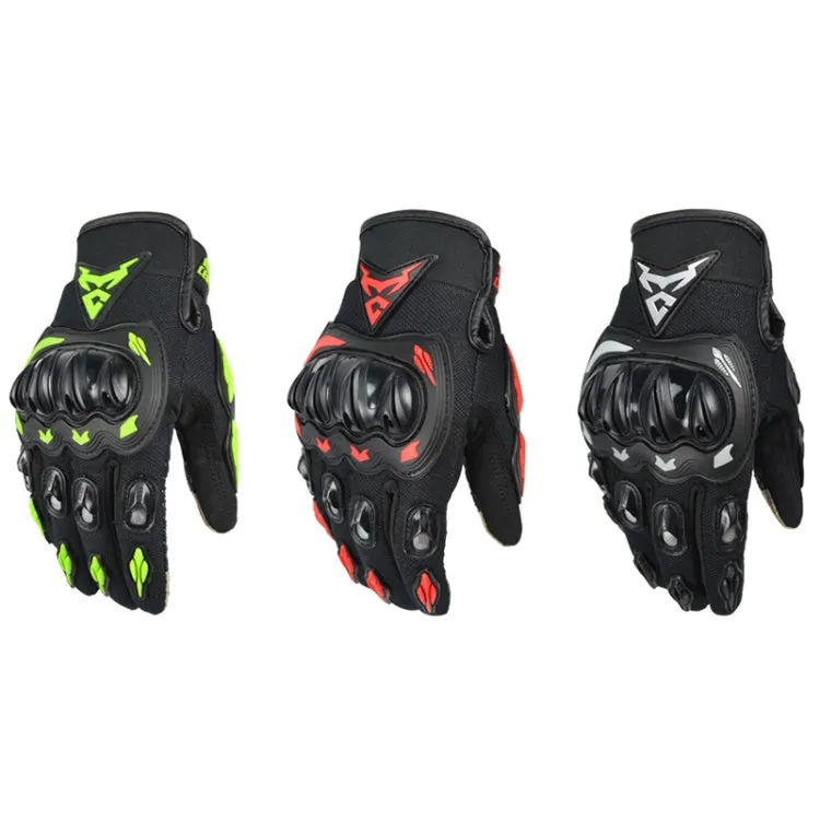 MOTOCENTRIC 13-MC-010 Touch Screen Motorcycle Breathable Gloves, Specification: M(Red)