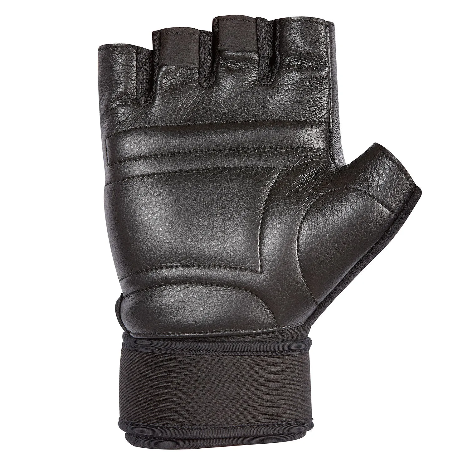 Padded Leather Lifting Gloves, Breathable Mesh, Small - Reebok