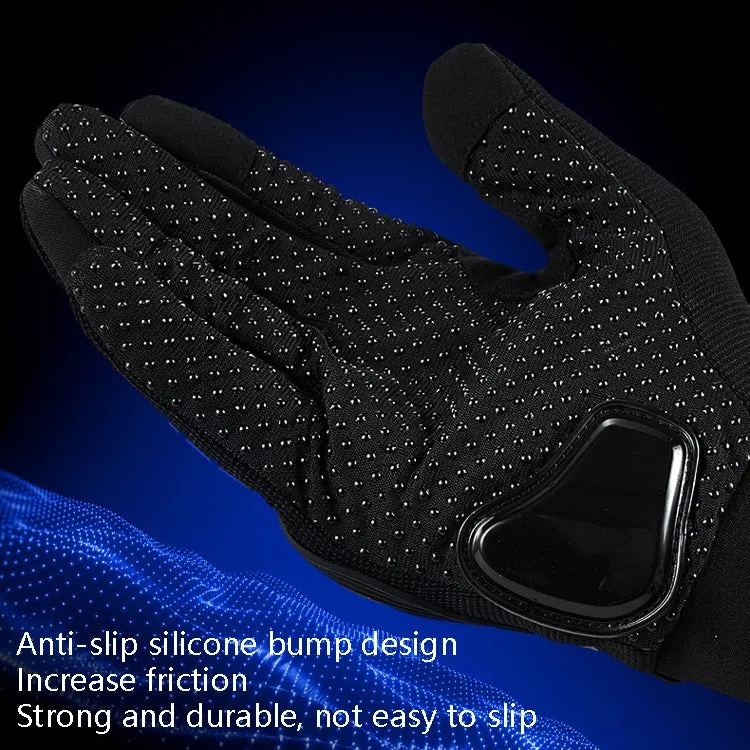 Riding Tribe MCS-17 Motorcycle Gloves Touch Screen Outdoor Riding Gloves, Size: L(Black)