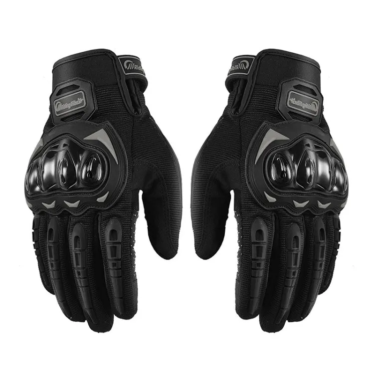 Riding Tribe MCS-17 Motorcycle Gloves Touch Screen Outdoor Riding Gloves, Size: L(Black)