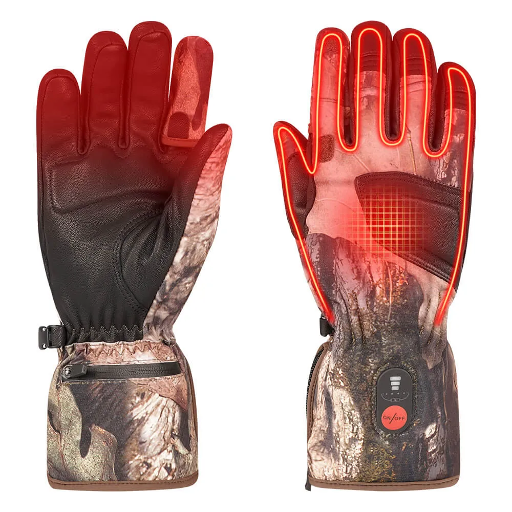 Savior Camo Heated Gloves For Hunting