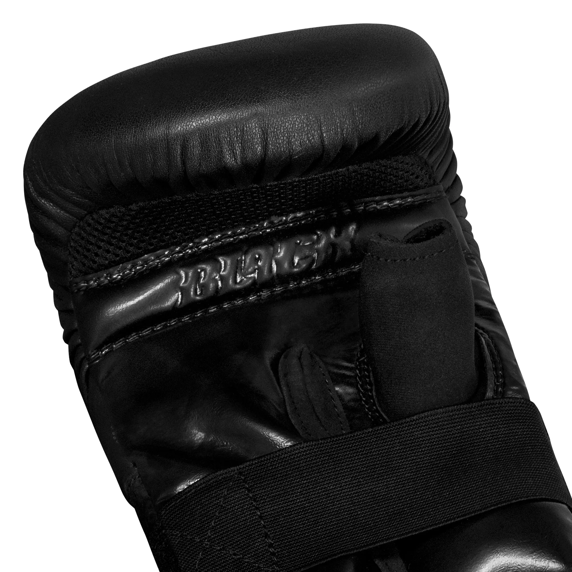 TITLE Black Old School Leather Pro Bag Gloves