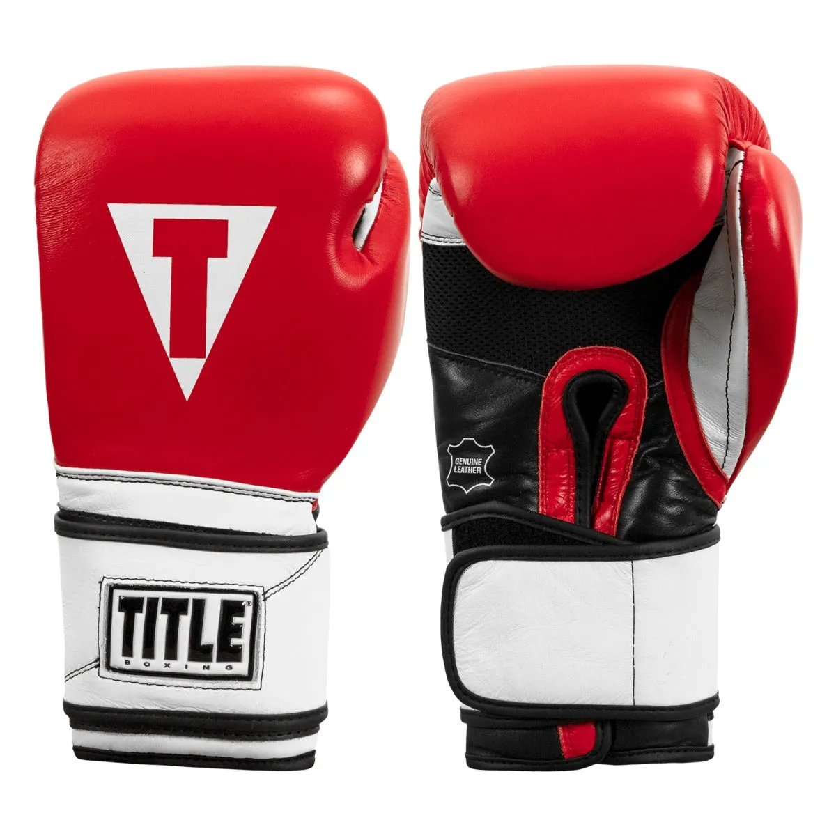 TITLE Boxing Premium Leather Performance Training Gloves