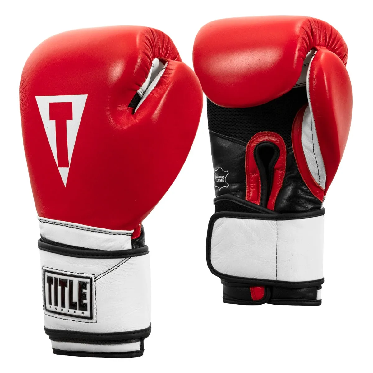 TITLE Boxing Premium Leather Performance Training Gloves