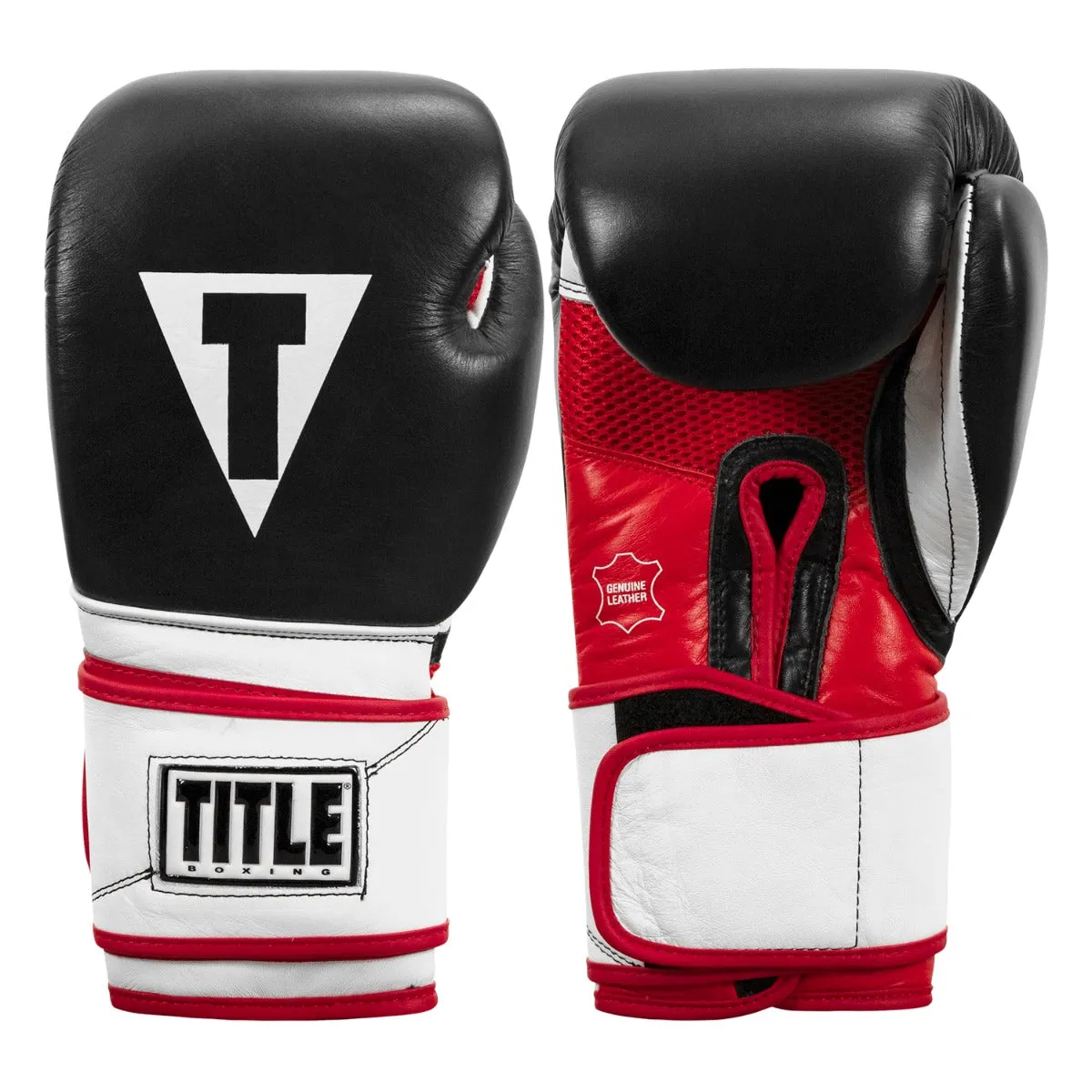 TITLE Boxing Premium Leather Performance Training Gloves