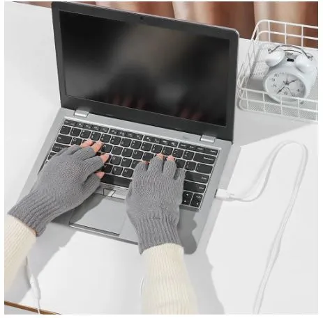 USB Heated Rechargeable Mitten Gloves