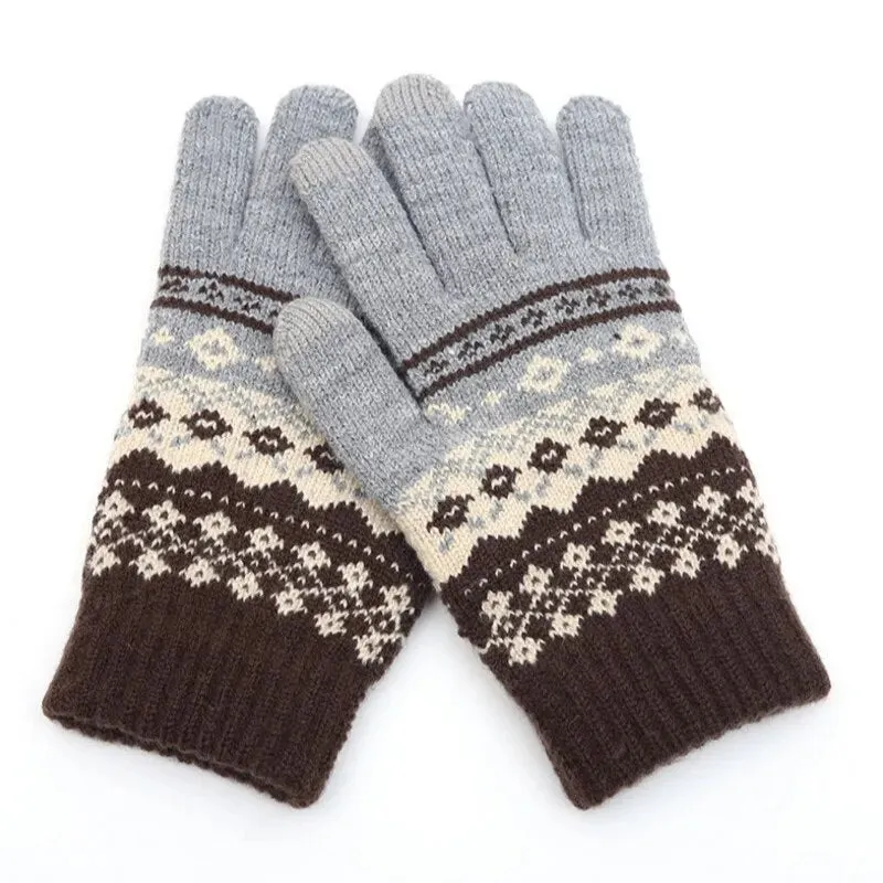 Warm Winter Touch Screen Knitted Gloves