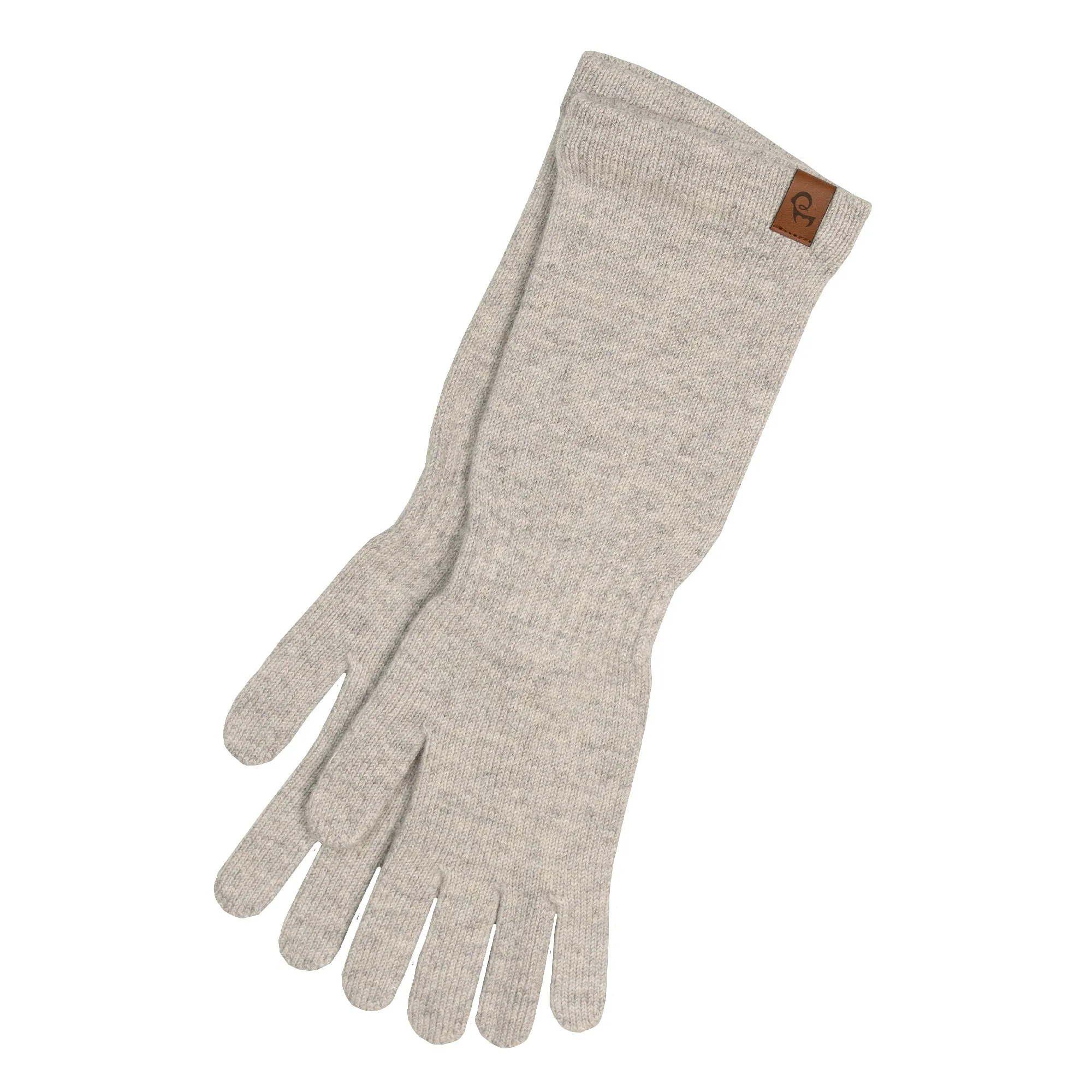 Women's Knit Long Gloves Cashmere Blend